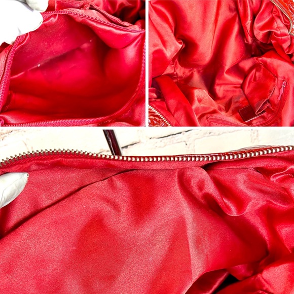 Christian Louboutin red patent leather shoulder bag - Picture 16 of 16